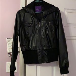 Miley Cyrus leather jacket